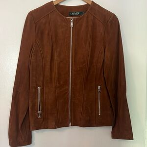 NWOT Ralph Lauren Brown Suede Jacket